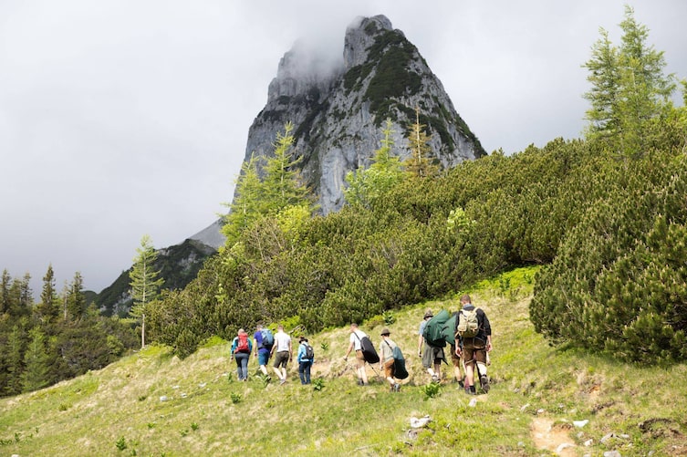 Aufstieg Kl. Traunstein, Servus
