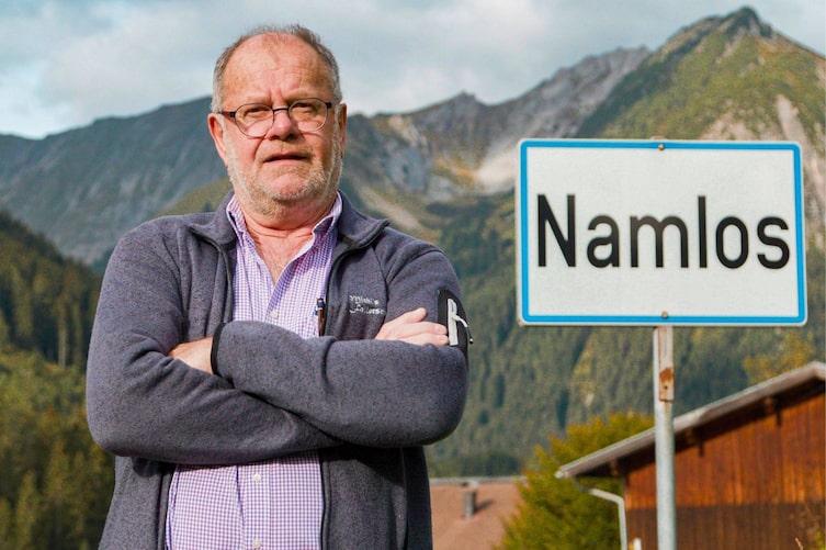 Bürgermeister Walter Zobl, Namlos, Tirol, Servus