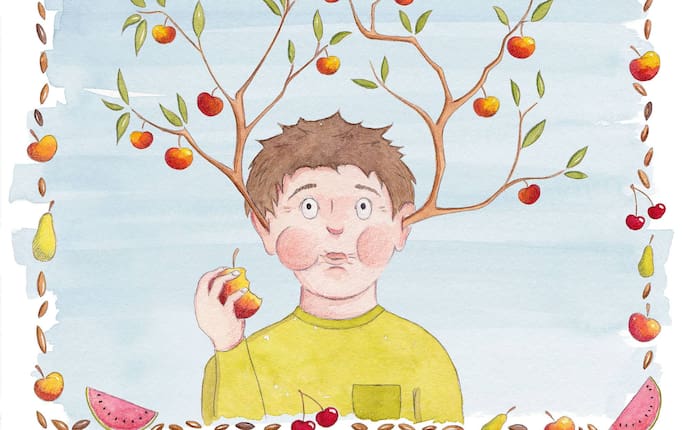 Baum, Apfel, Kerne, Magen