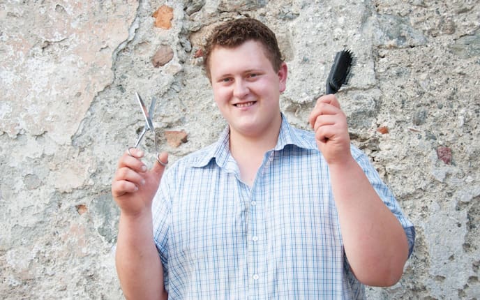 Kinder, Kuhfriseur, Bauernhof, Kuh, Tiere