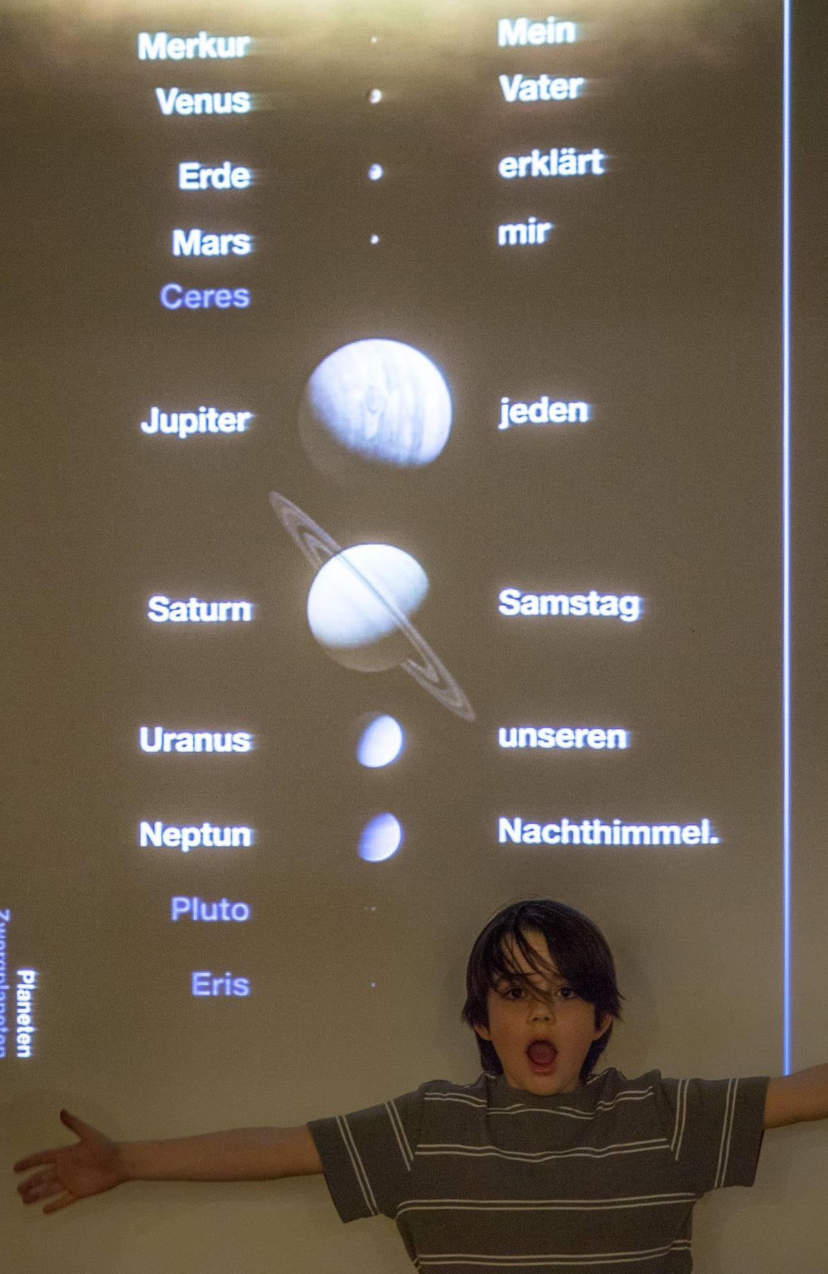 Servus Kinder, Planetarium, Weltall, Sterne