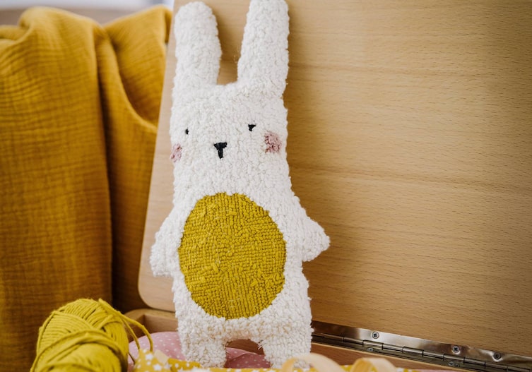 Der fertige Stoffhase