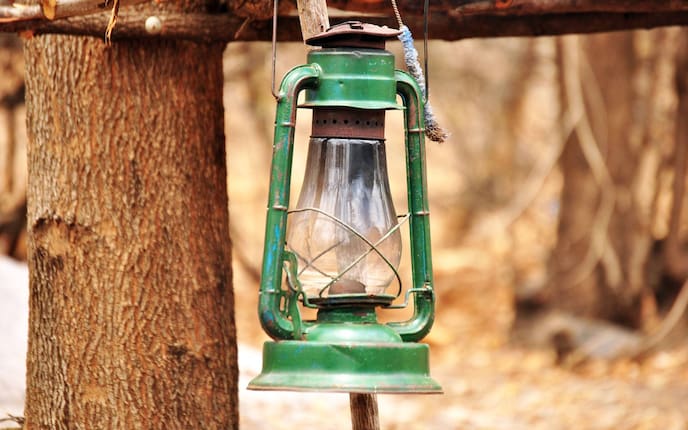 Kinder, Licht, Petroleumlampe, Kerze