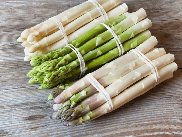 Spargel, weißer Spargel, grüner Spargel, Kochschule