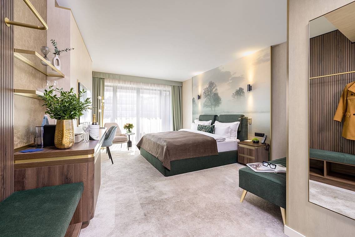 Eine Zimmeransicht im LePrimore Hotel.