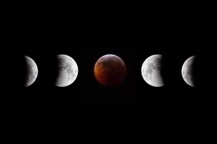 Mondfinsternis, Blutmond, Vollmond