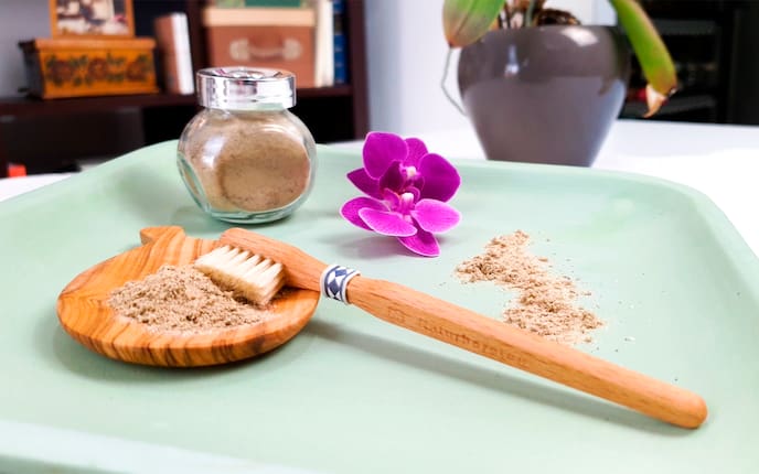 Naturkosmetik, Zahnpulver, Heilerde, weiße Zähne, Fräulein Grün