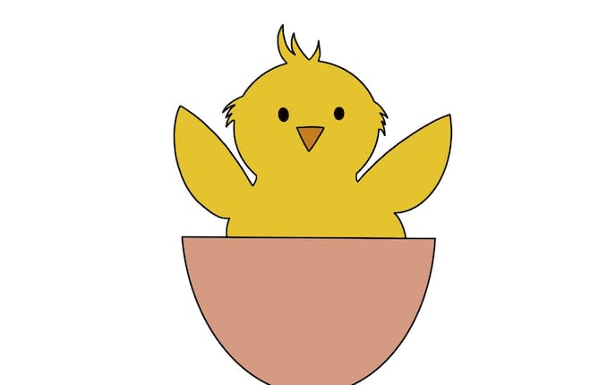 Ostern, Grußkarten, Küken, Osterei