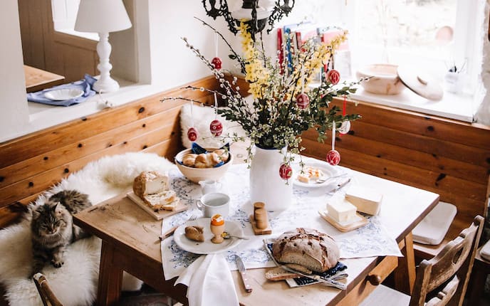 Ostern, Ostertisch, Osterdekoration, Osterdeko, Ostergeschenke