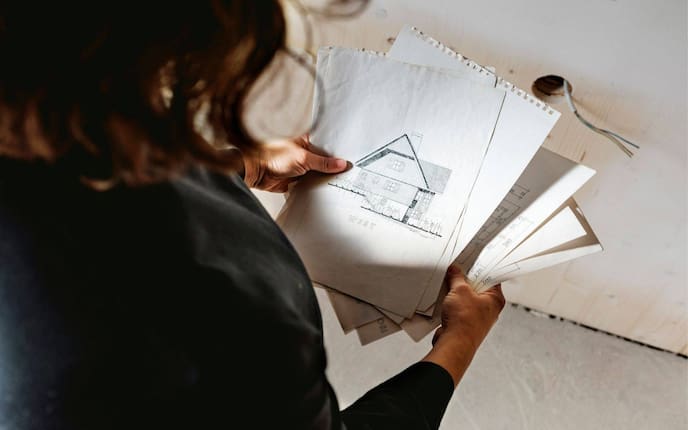 Elisabeth Leitner, Baupläne, Hausbau, Landleben