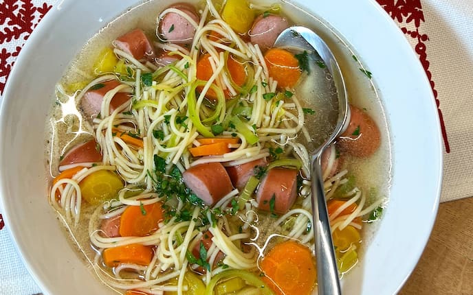 Würstelsuppe, Suppe, Weihnachtssuppe