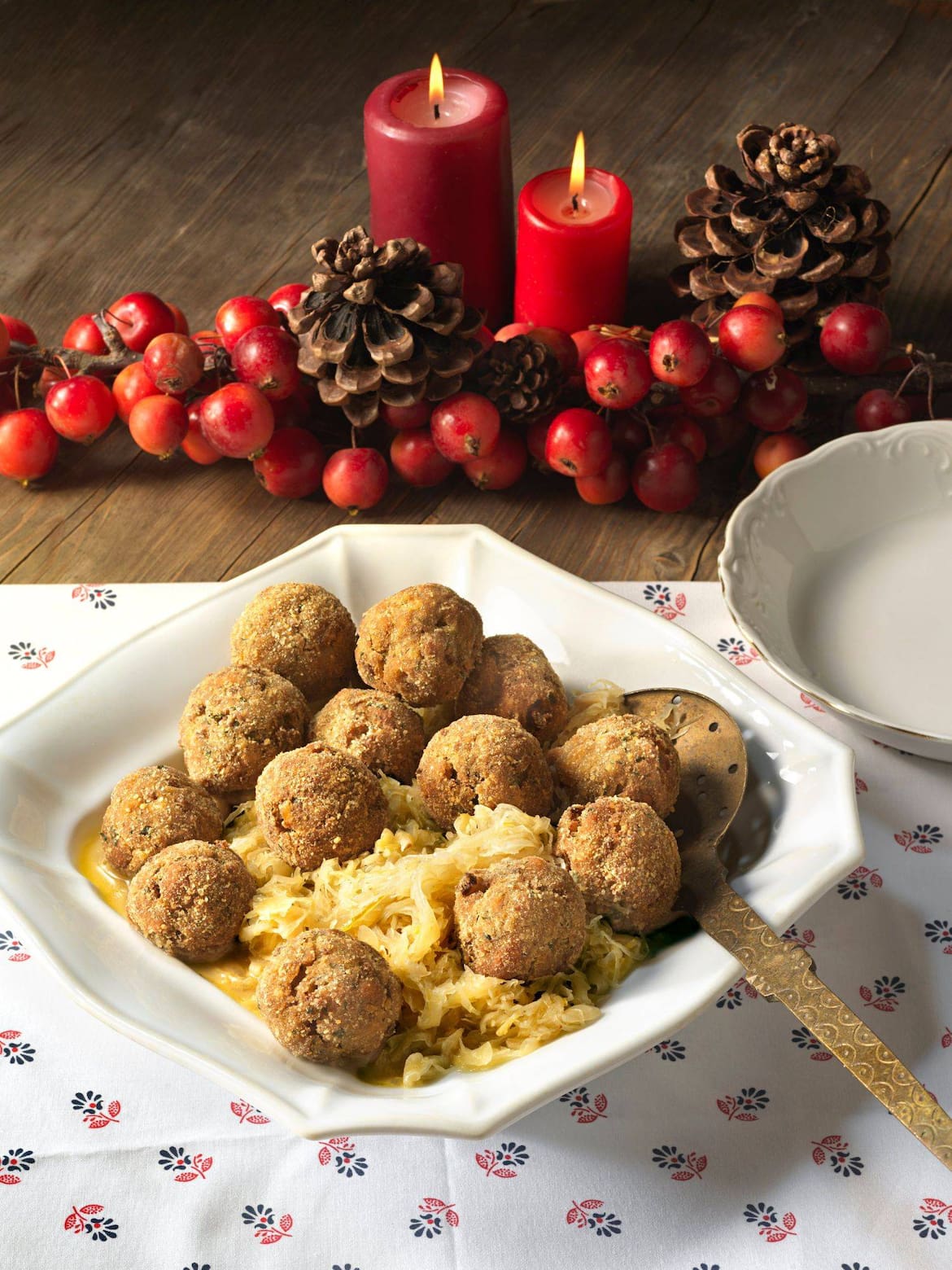 Maronen- Bratapfel mit Vanillesauce aus der Steiermark.