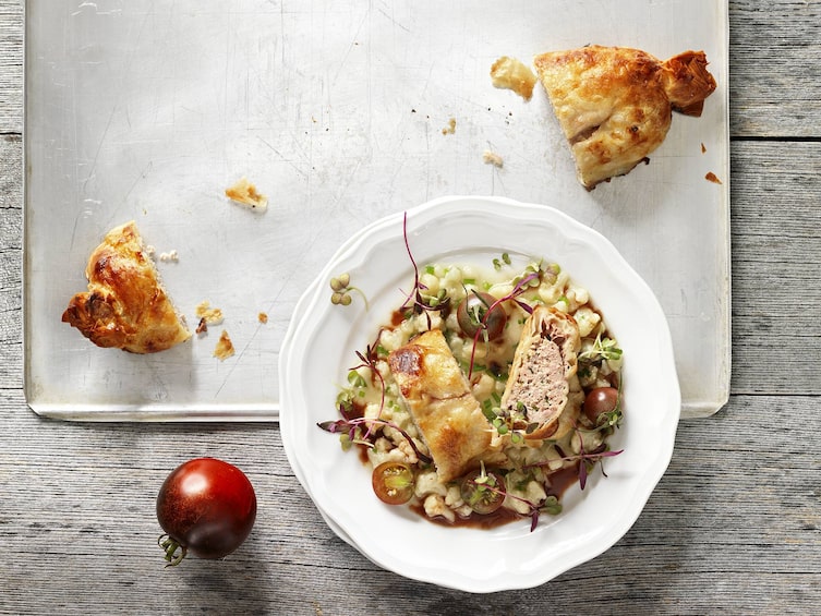 Kalbfleischstrudel, Strudel, pikanter Strudel, Karfiol, Servus Rezept