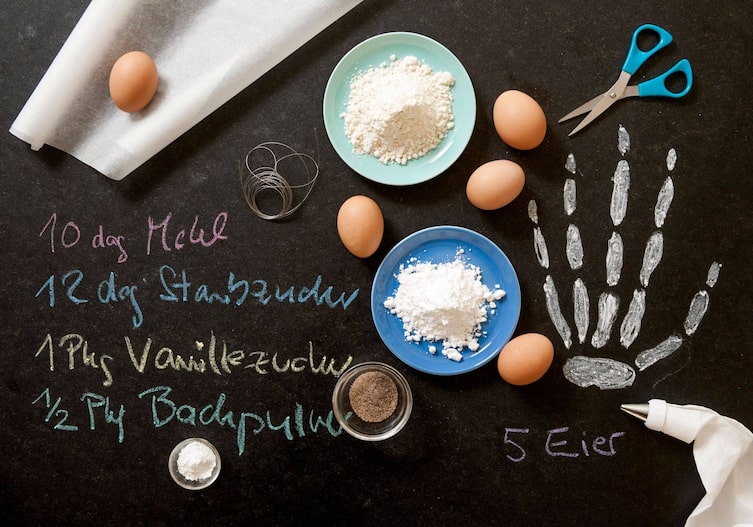 Zutaten Knabber-Knochen für Halloween