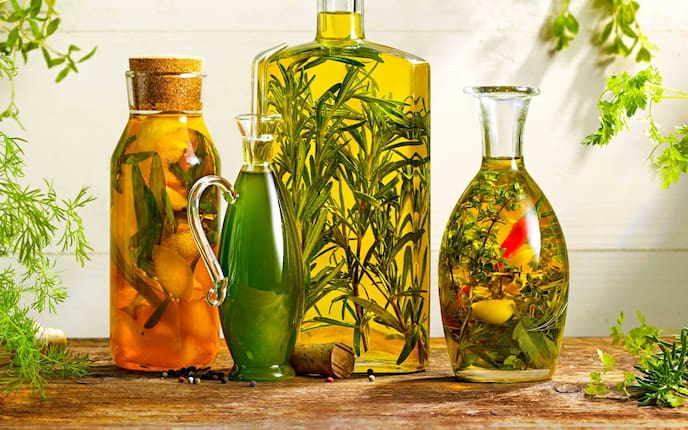 Kräuteröle, Glasflaschen