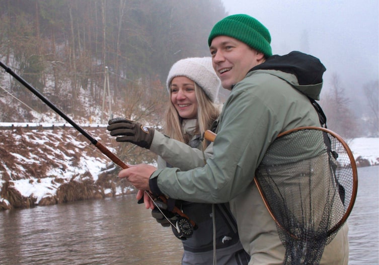 Paula Bründl, Philip Rachinger, Eisfischen, Mühl, Mühltalhof, Oberösterreich