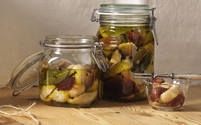 Steinpilze in Olivenöl, Pilze, Schwammerl, einlegen, Servus Rezept