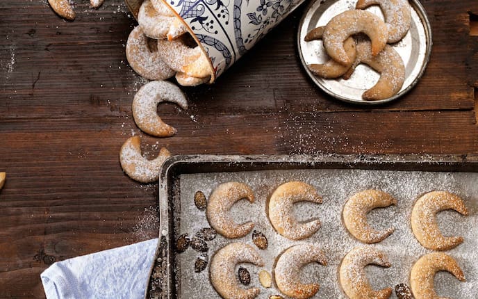 Kürbiskernkipferl, Weihnachtskekse, Kekse, Plätzchen, Rezepte