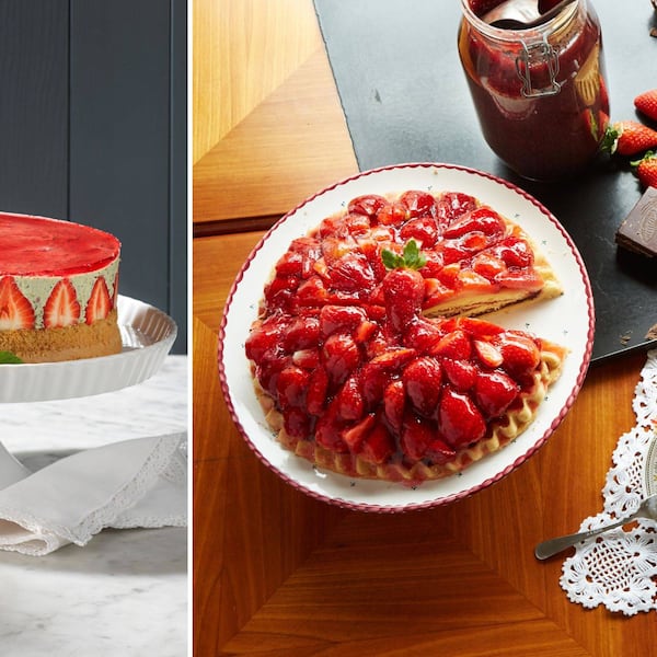 Erdbeertorte mit Kräutercreme, Erdbeerkuppeltorte, Rezepte für Erdbeerkuchen und Erdbeertorten