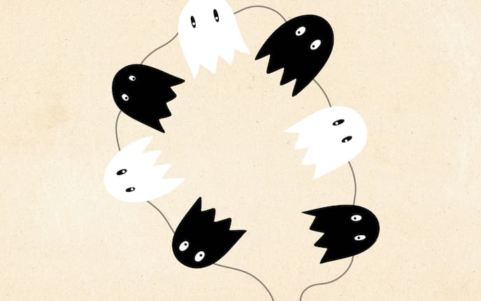Girlande aus Geistern (Illustration: Anna Schober)