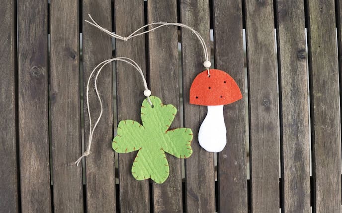 Glücksbringer aus Filz basteln, Servus