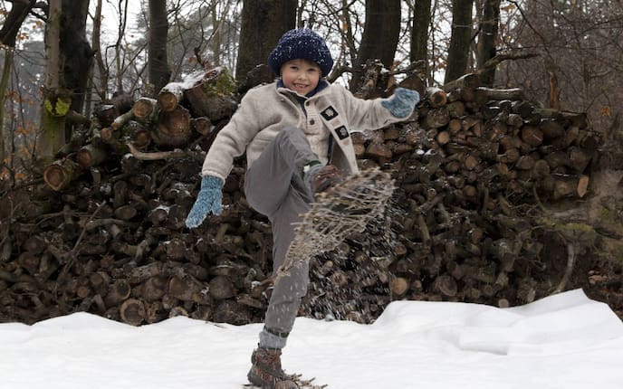 Schneeschuhe, Wintern, Schnee