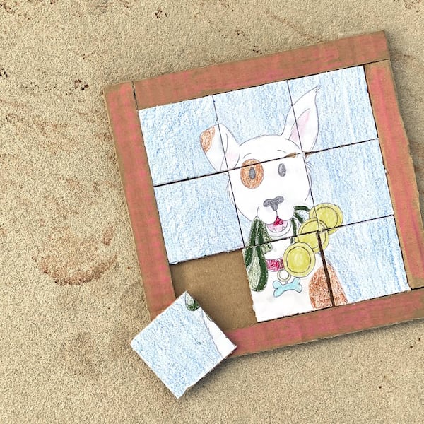 Basteln, Puzzle, Schiebepuzzle, Kinder