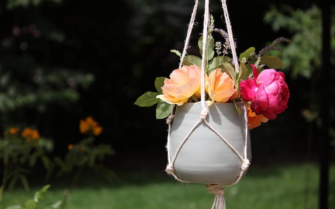 Blumenampel selber knüpfen