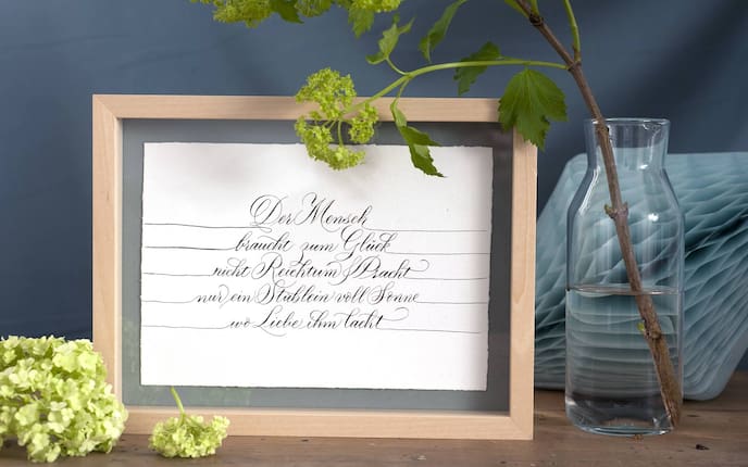 Deko-Ideen mit Schönschrift: Haussegen (Bild: Katharina Gossow)