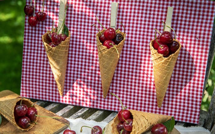 Deko, Kirschen, Eisstanizel