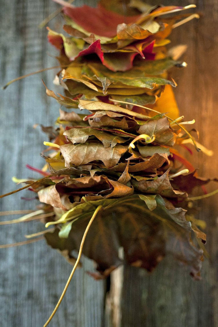 Herbstlaub, Dekorieren, Laufkette, Laubgirlande
