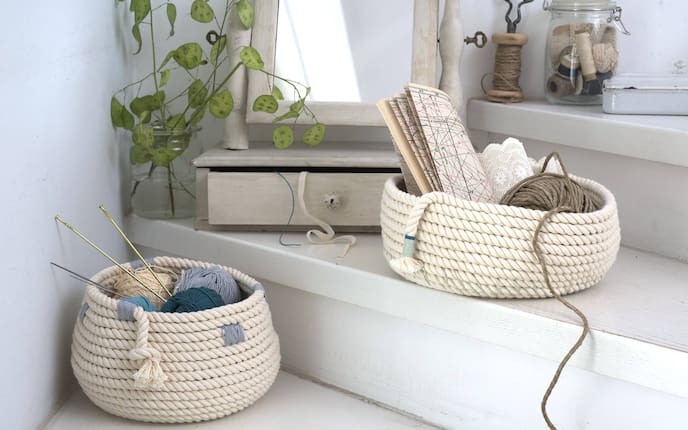 Einrichtungsideen, Seile, Körbe, Servus