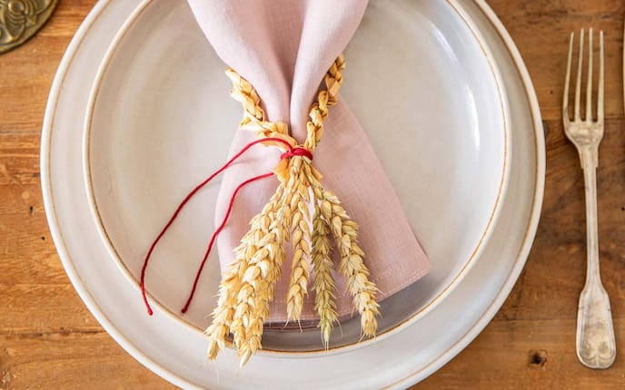 Selbermachen, Weizenhalme, Flechtanleitung, Getreide flechten