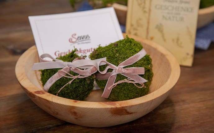 Mooskugeln, basteln, Servus