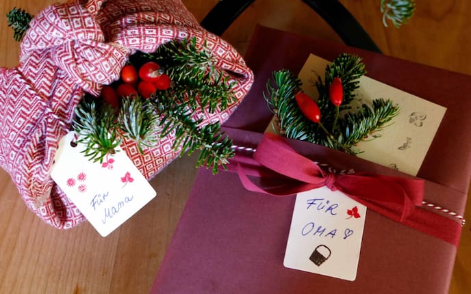 Weihnachten, Geschenke einpacken, Weihnachtsgeschenke, Anleitung, Servus
