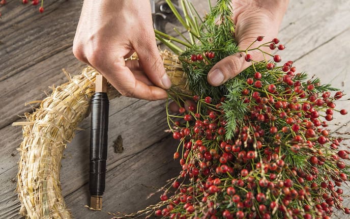 Herbstkranz, Herbst, Wohnen, Deko, Servus