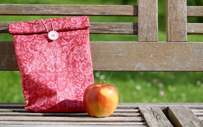 Jausensackerl aus Bienenwachstuch, Selbermachen, basteln