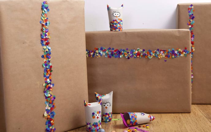 Konfetti, Party, Deko, Kindergeburtstag, Deko basteln, Servus Kinder