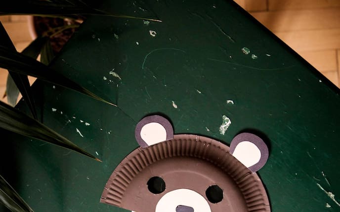 Bärenmaske basteln, selber machen, Servus