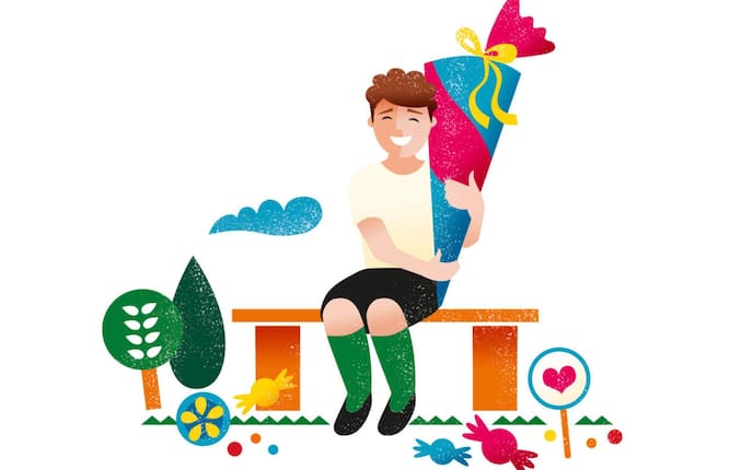 Schultüte, Illustration