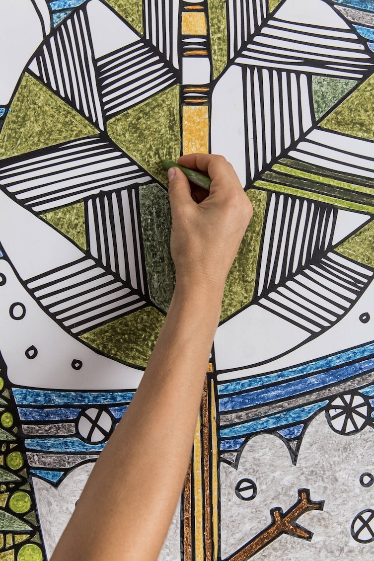 Wandtapete selber machen (Bild: Michaela Gabler)