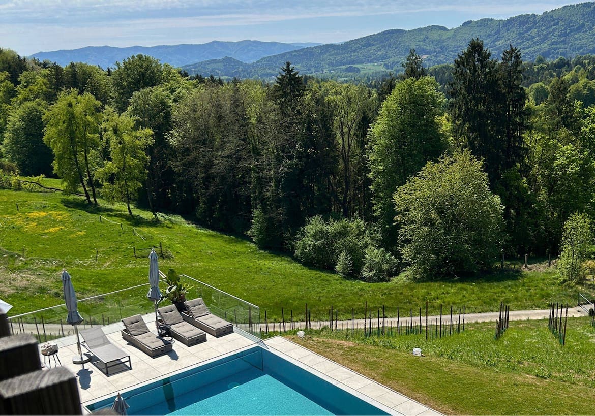Aussicht, Hotel Zeitwert, Steiermark, Hollenegg