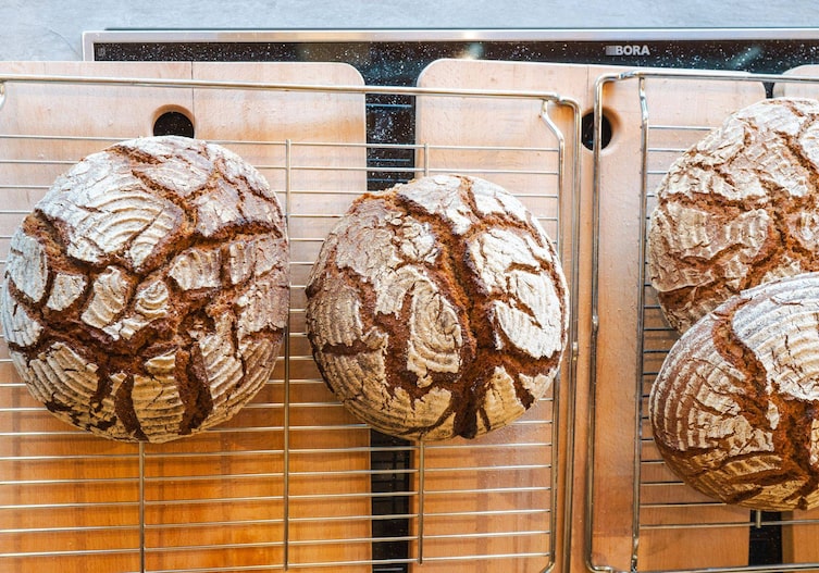 Die fertigen Brote von den Kursteilnehmenden.