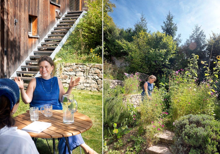 Andrea Heistinger in ihrem Garten; Servus Garten Magazin 2026