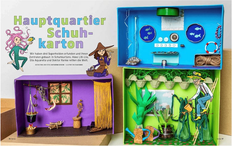 Basteln mit Schuhkarton