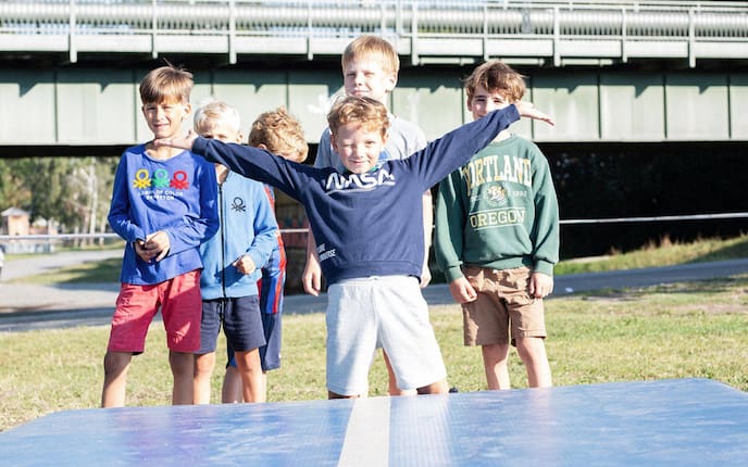 Servus Kinder Aktionstag, Airtrack, Kinder, Donauinsel