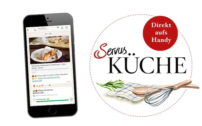 Servus Küche auf WhatsApp