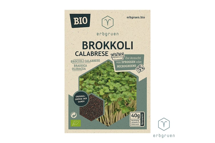 40 Gramm Brokkoli Calabrese BIO Sprossensamen.