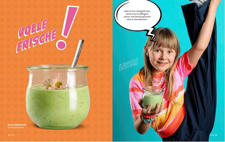 Kalte Gurkensuppe, Servus Kinder, Kalte Gurkensuppe Rezept, Kinderrezept