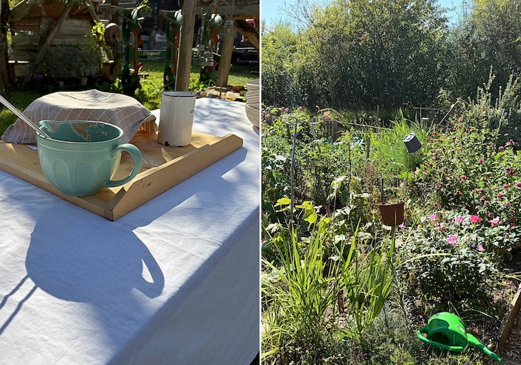 Bauerngarten und frischer Sauerteig von Daniela Pečnik